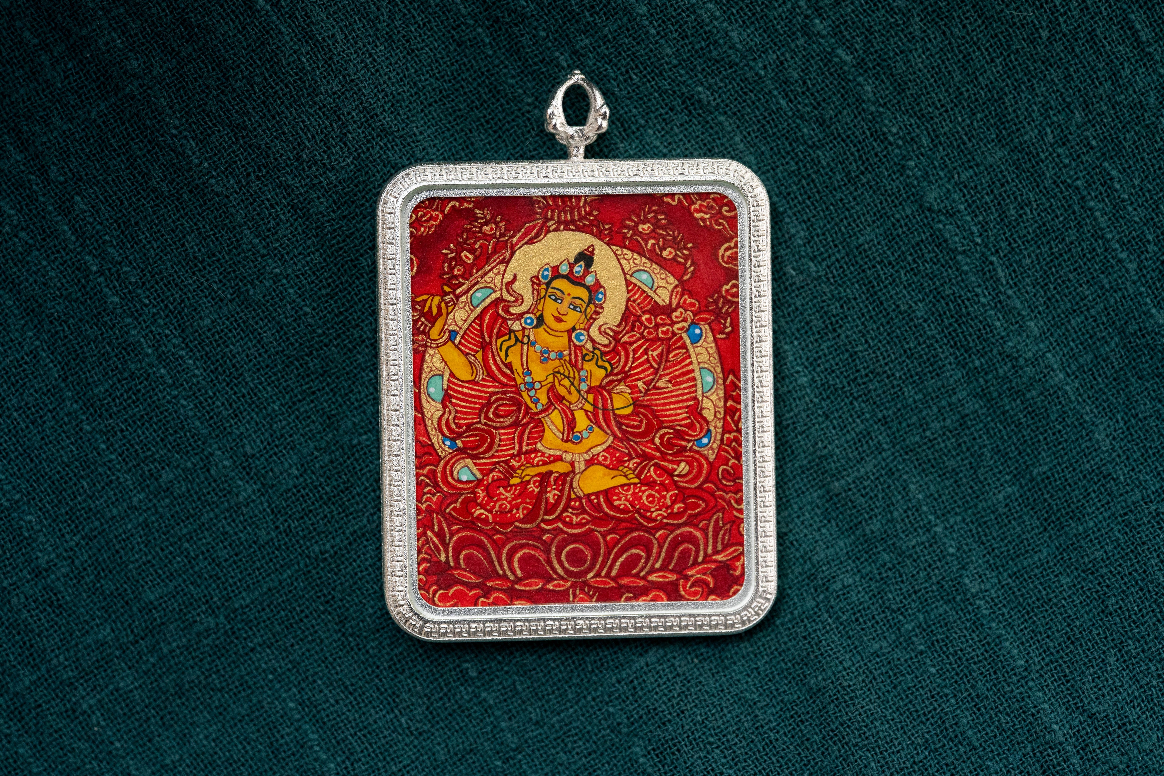 红唐文殊菩萨随身唐卡 · 兔本命守护系列