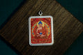 红唐阿弥陀佛猪狗本命随身唐卡正面图 Amitabha Dog Pig guardian thangka