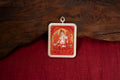 红唐虚空藏菩萨牛虎本命随身唐卡正面图 Akashagarbha Ox Tiger guardian thangka