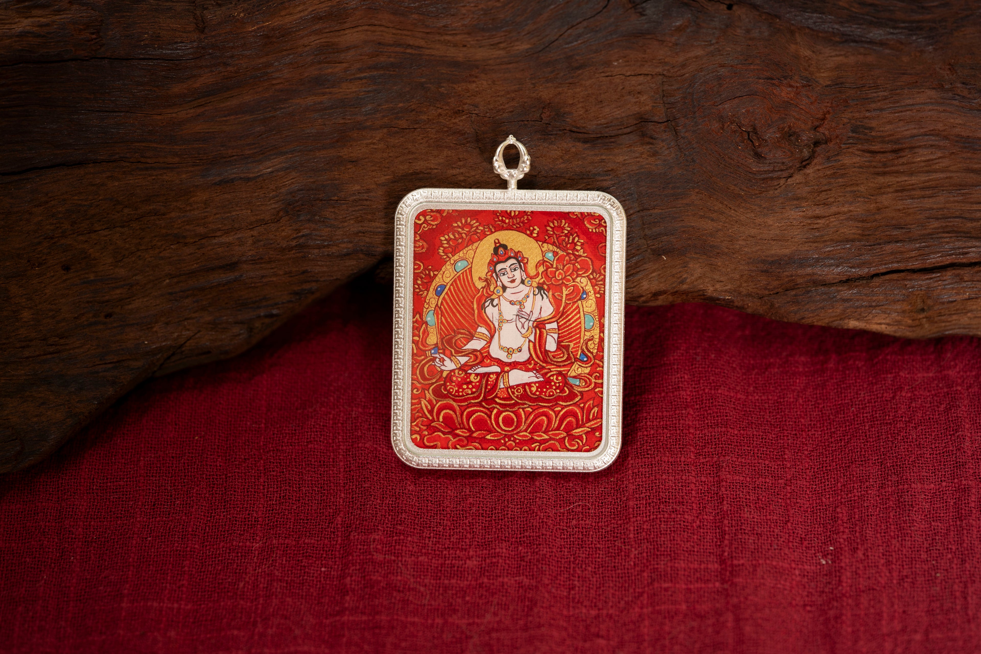 Red Thangka of Akasagarbha Bodhisattva for Personal Devotion · Ox and Tiger Zodiac Guardian Series