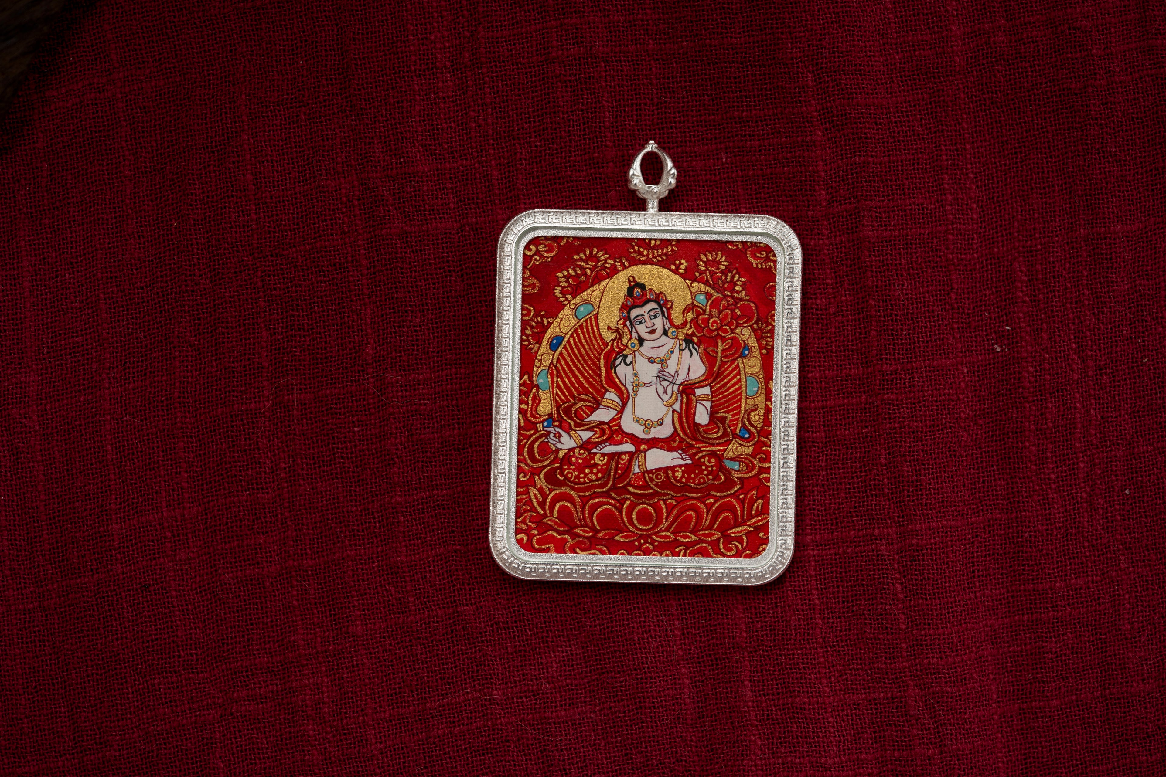Red Thangka of Akasagarbha Bodhisattva for Personal Devotion · Ox and Tiger Zodiac Guardian Series