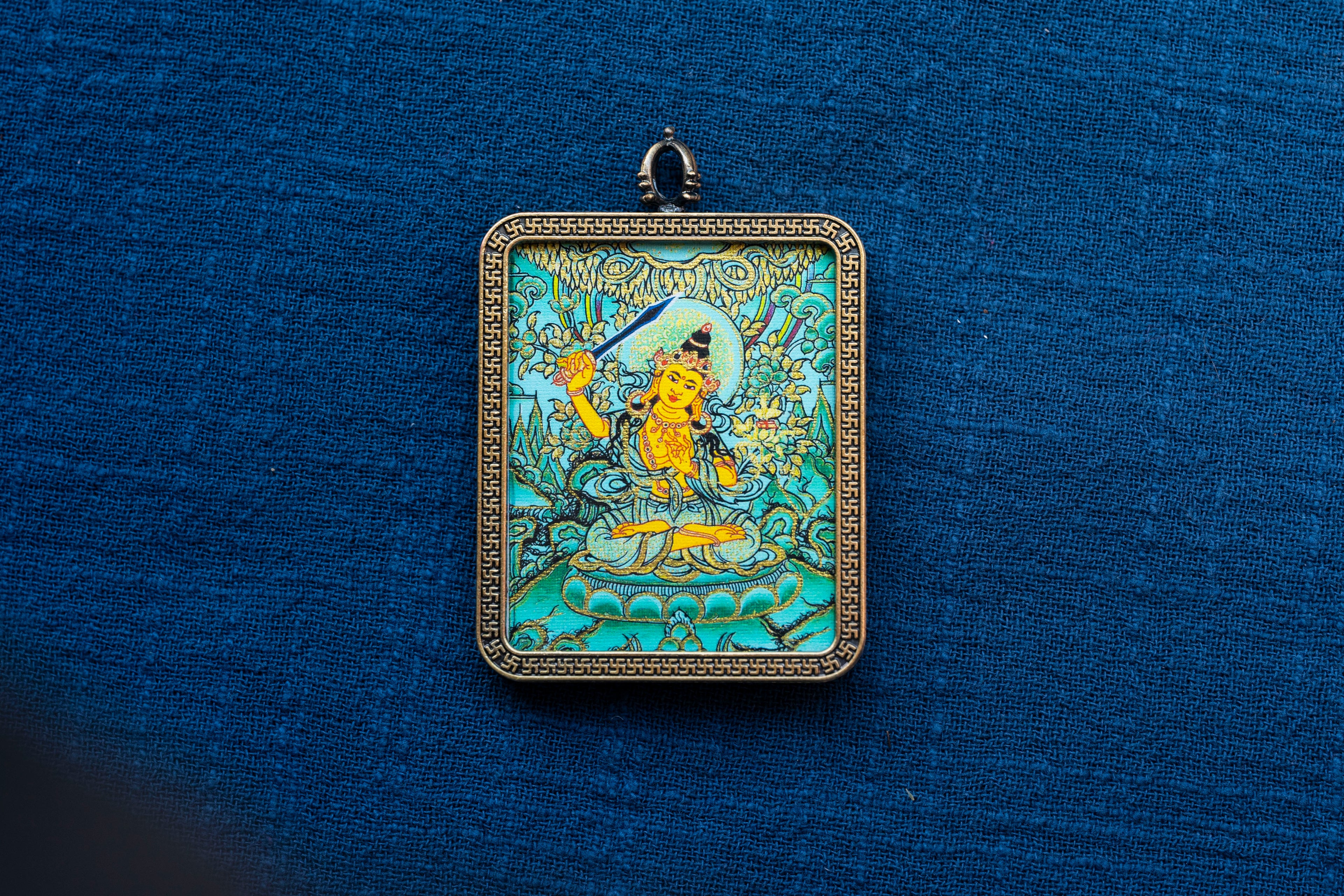 文殊菩萨随身唐卡 · 兔本命守护系列