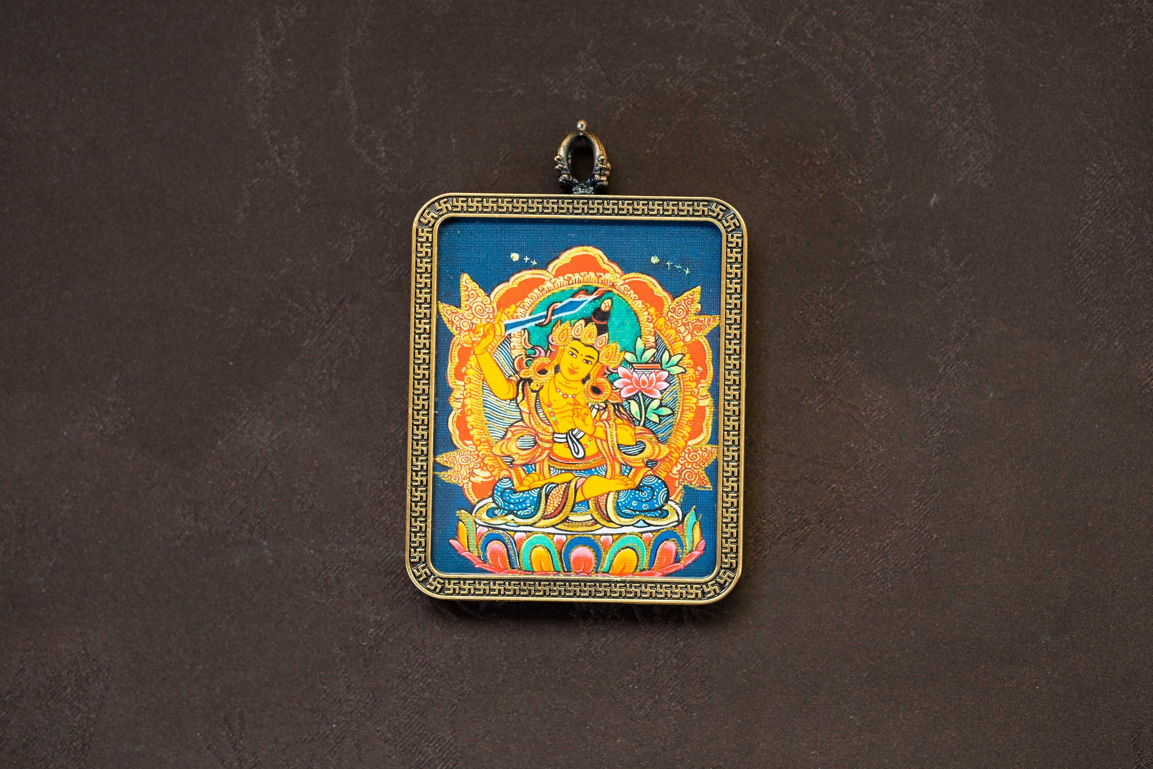 文殊菩萨随身唐卡 · 兔本命守护系列