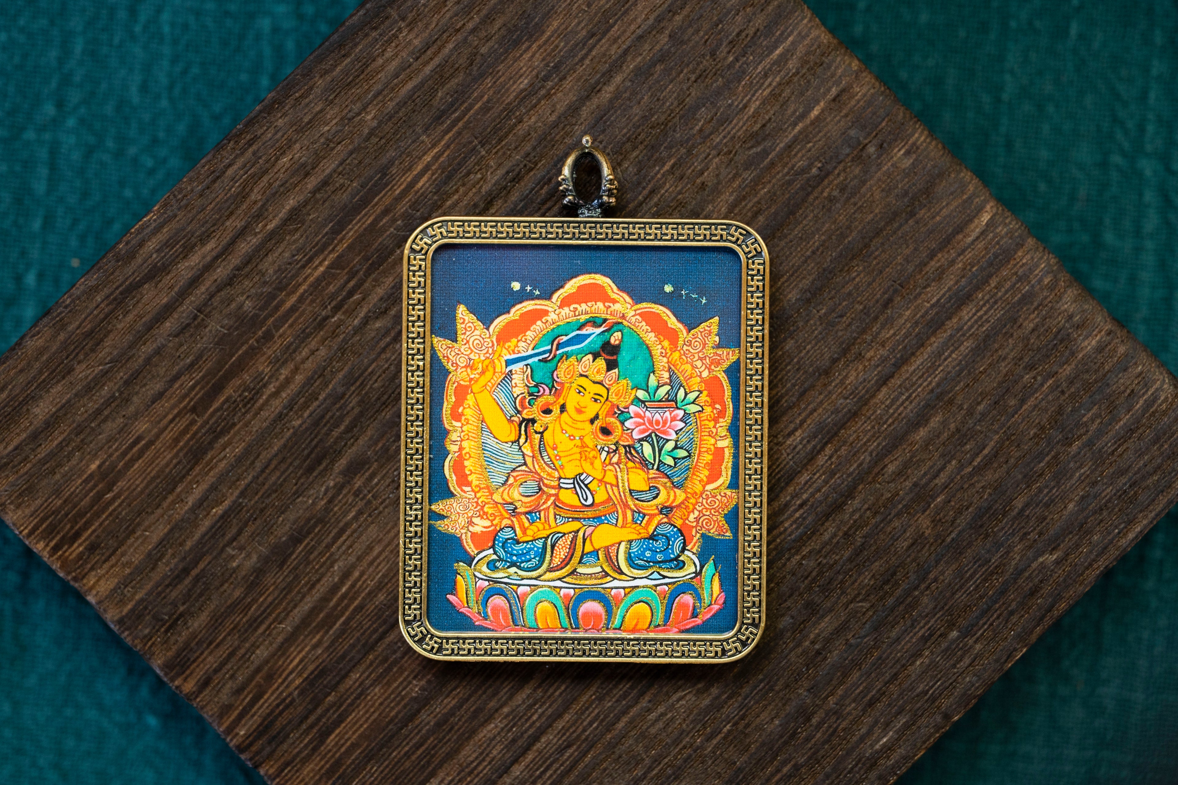 文殊菩萨随身唐卡 · 兔本命守护系列