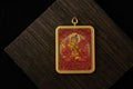 【Eight Great Bodhisattvas Series】Manjushri × Green Tara Double-Sided Portable Thangka - Tibetan Pure Mineral Hand-Painted, Gold-Edged Rectangle