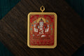 [Eight Guardian Deities · Rat Exclusive] Four-Armed Avalokiteshvara × Green Tara Double-Sided Portable Thangka - Tibetan Pure Mineral Hand-Painted, Gold-Edged Rectangle