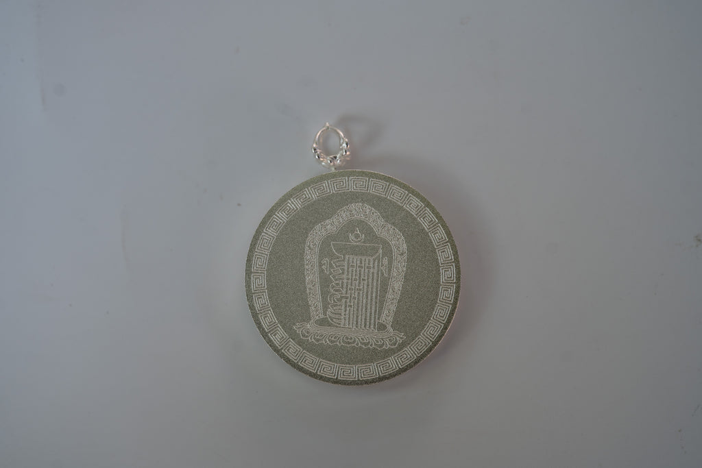 White Fox Spirit Auspicious Thangka Charm｜白狐仙子祥瑞唐卡