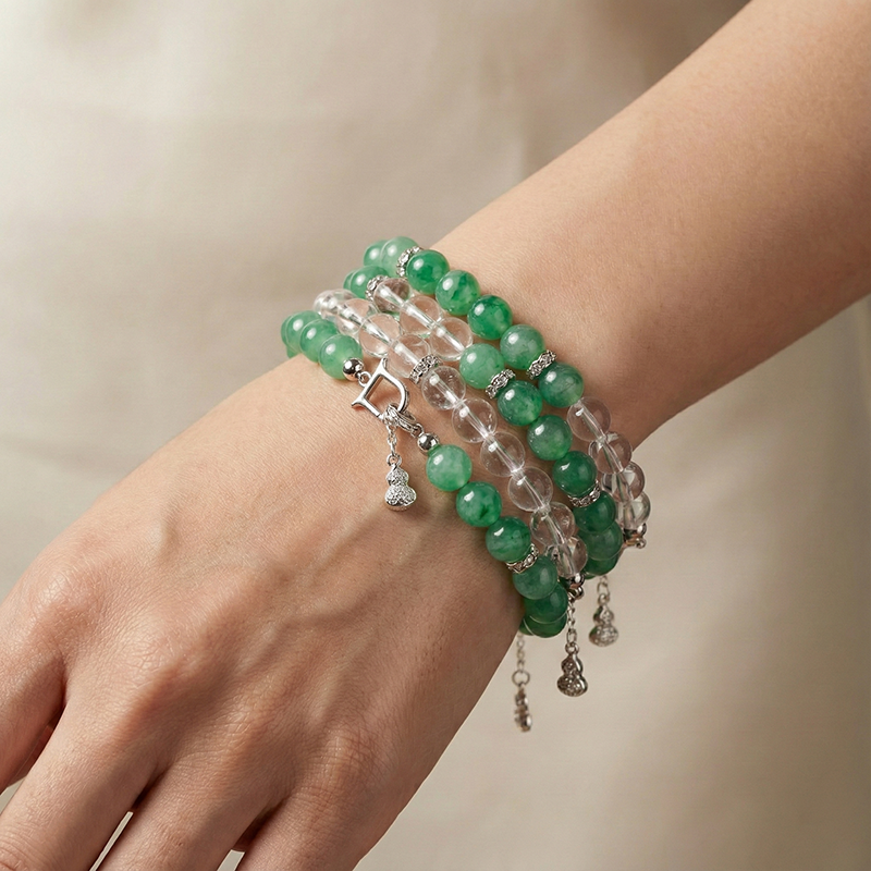 Natural Quartzite Jade - African Jade Bracelet