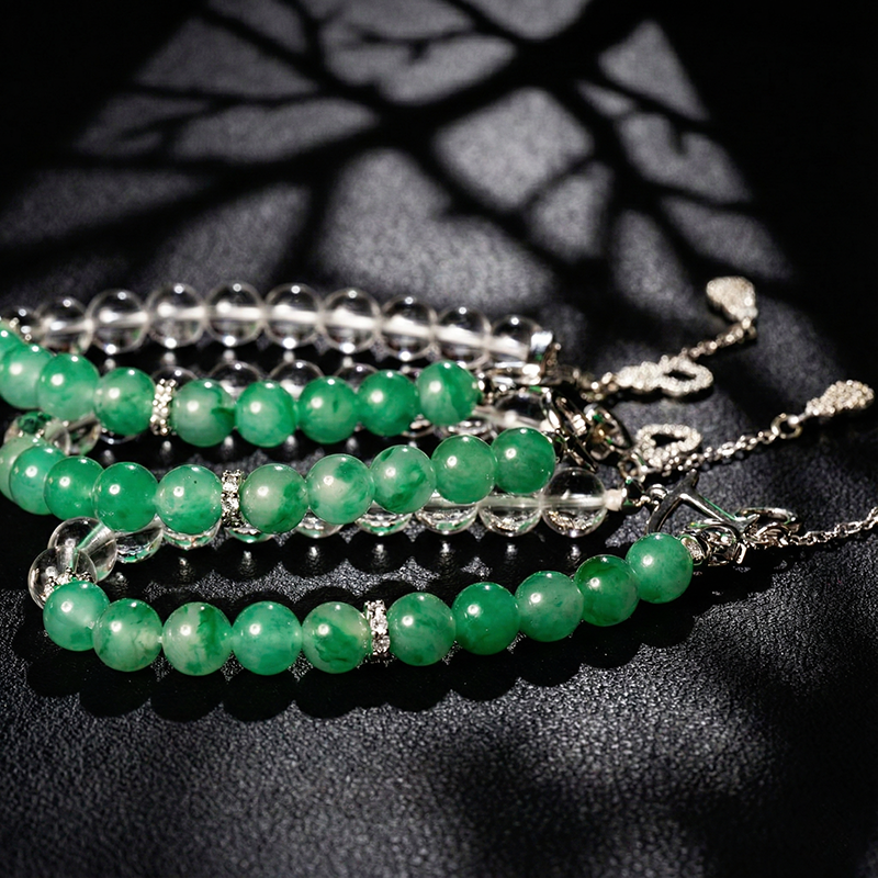 Natural Quartzite Jade - African Jade Bracelet