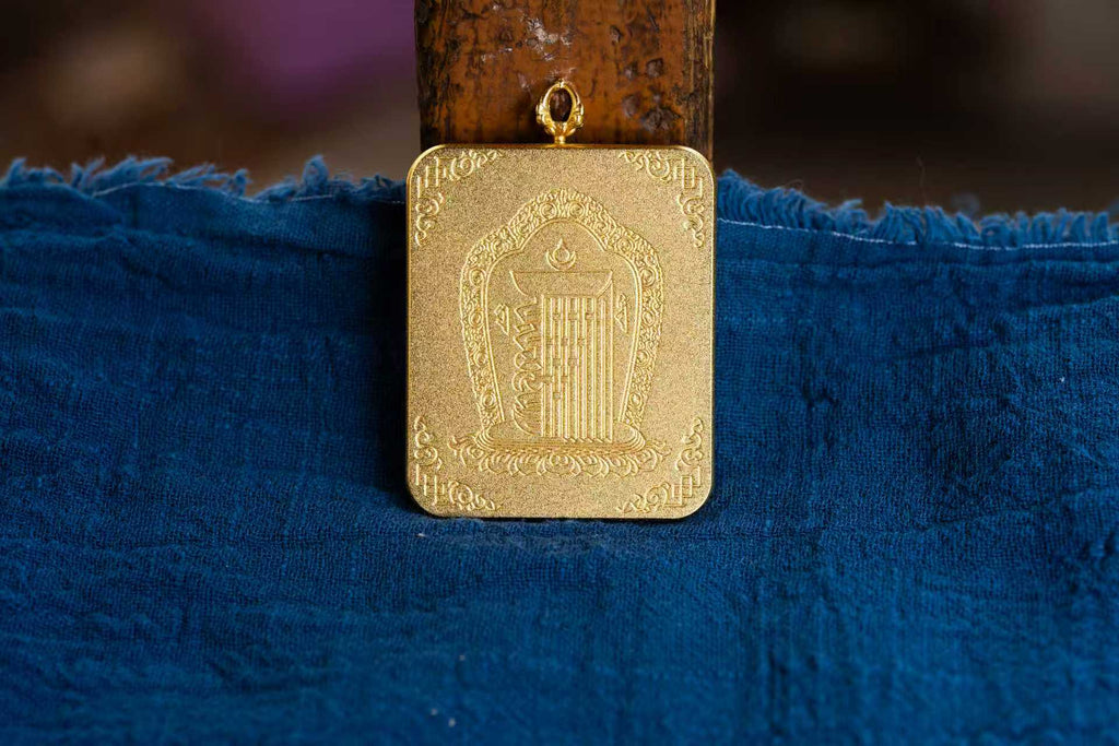 八大守护·灵狐系列 | 火焰九尾狐仙金边随身唐卡 纯手工矿物颜料 藏式护运灵兽