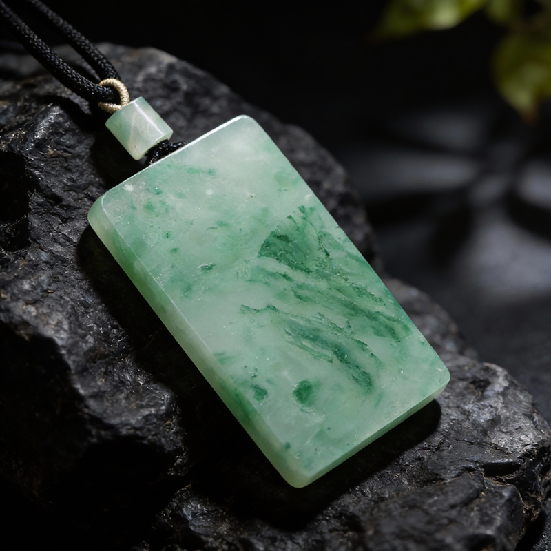 Quartzite African Jade · Wushi Pendant
